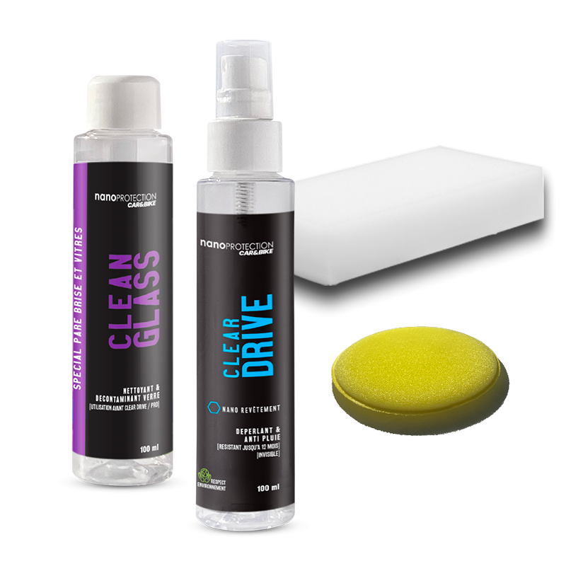 Kit anti pluie pour pare-brise/vitres