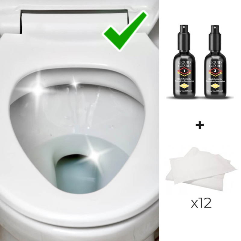 Auto-désinfectant permanent qui supprime les odeurs dans vos WC